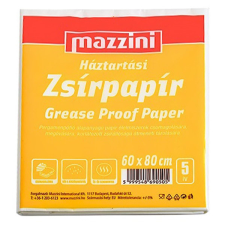Mazzini Zsírpapír MAZZINI 60x80cm 5 ív/csomag papírárú, csomagoló és tárolóeszköz