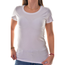 MB Collection női felső - Fehér színű szűkített fazonú pamut női póló M25-1-WPO-0631/T013
