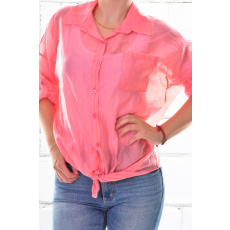 MB Collection női ing-blúz - Bő,laza fazonú, vékony könnyű anyagból, elől végig gombos M25-1-ZX250226-6/T083