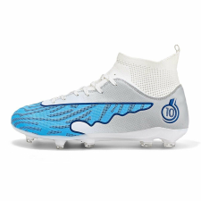  MBrands futballcipő, 8.1 bokával, szegecsekkel, fehér 33 férfi cipő