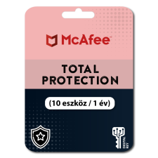 McAfee Total Protection (10 eszköz / 1év) (Elektronikus licenc) karbantartó program