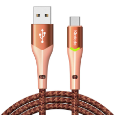 Mcdodo USB to USB-C Mcdodo Magnificence CA-7962 LED cable, 1m (orange) kábel és adapter