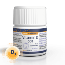 mcePharma mce Pharma D3-vitamin ODT, 30 tabletta  Étrend-kiegészítő gyógyhatású készítmény