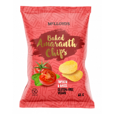 Mclloyds Mclloyds bio amaranth chips sült snack paradicsomos bazsalikomos 65 g reform élelmiszer