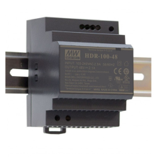 Mean Well LED tápegység , Mean Well , HDR-100-24 , 24 Volt , 100 Watt , sínre szerelhető , ipari villanyszerelés