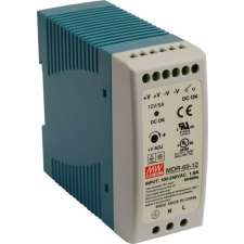 Mean Well MDR-60-12 Tápegység, 12V/5A, DIN sínre szerelhető biztonságtechnikai eszköz