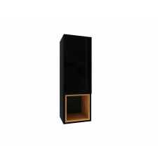 Meblohand IZUMI 3 magasfényű fekete polcos függesztett fali szekrény, 105 BL bútor
