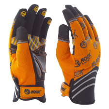  Mechanikai kesztyű, sárga-fekete tenyérfolttal, narancssárga kézháttal (MKN1) védőkesztyű