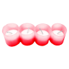  Mécses betét 60g piros - 4db
