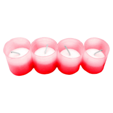 Mécses betét 60g piros - 4db mécses