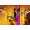  Média Arta 93 Africa retro vintage vászonfestmény, 105 x 70 cm