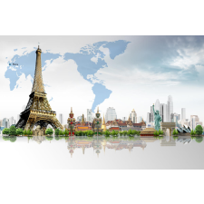  Média emlékmű tapéta - Eiffel-torony, 270 x 200 cm tapéta, díszléc és más dekoráció