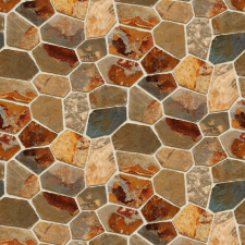  MÉDIA Falmatrica, 220 x 135 cm, Rombusz kő, Többszínű tapéta, díszléc és más dekoráció