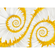  Média Fehér Spirál mintás tapéta, 270 x 200 cm tapéta, díszléc és más dekoráció