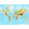  MÉDIA Fizikai Világtérkép Fotótapéta, 270 x 200 cm