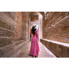  MÉDIA Fotótapéta, Portré 59, Nő, 270 x 200 cm, Fehér kalappal tapéta, díszléc és más dekoráció