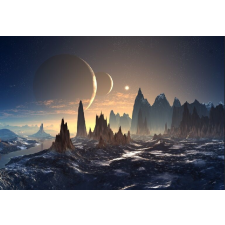  MÉDIA Kozmikus hegyek matrica, 220 x 135 cm tapéta, díszléc és más dekoráció