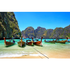  Media Nyomtatott tapéta, csónak, 220 x 135 cm tapéta, díszléc és más dekoráció