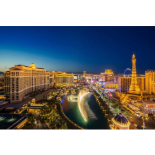  Media Nyomtatott tapéta, Las Vegas éjszaka, 270 x 200 cm tapéta, díszléc és más dekoráció
