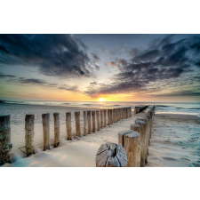  Media Nyomtatott tapéta, naplemente a tengeren, 220 x 135 cm tapéta, díszléc és más dekoráció