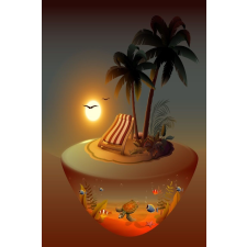  MÉDIA öntapadó és mosható fali fotótapéta, Pálmafa, 270 x 200 cm tapéta, díszléc és más dekoráció