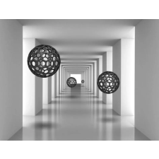  Média tapéta, alagút fekete folyókkal, 270 x 200 cm tapéta, díszléc és más dekoráció