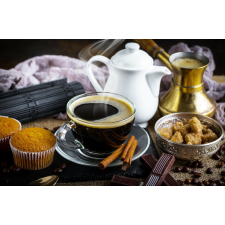  MÉDIA tapéta, kompozíció 65 kávé, rusztikus elrendezés modell, 220 x 135 cm tapéta, díszléc és más dekoráció