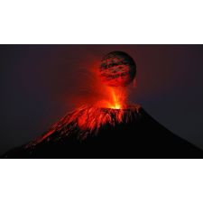  MÉDIA Tűzgolyó matrica, 220 x 135 cm tapéta, díszléc és más dekoráció