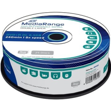 MediaRange DVD + R Dual Layer 8,5 gigabájt, 25db írható és újraírható média