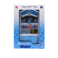 Medito Bababútor, konyhai tálaló szekrény, el., Barbiehoz, kék, 23x33 cm dob. (2xAA) játékbaba felszerelés
