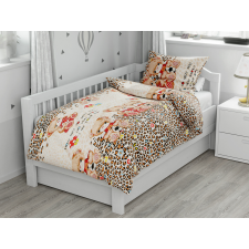  MEDVE VIRÁGGAL barna pamut baba ágyneműhuzat lakástextília