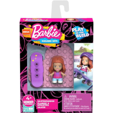 Mega Construx - Barbie gördeszkával építőjáték készlet baba