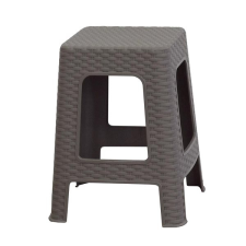 MEGA PLAST Kerti ülőke II polyrattan, mocca 45 x 35,5 x 35,5cm kerti bútor