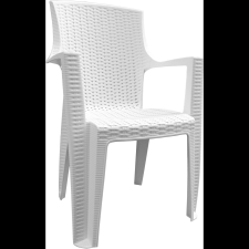 MEGAPLAST Amelia, polyrattan, fehér (8606018204670) kerti bútor