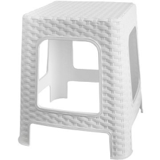 MEGAPLAST kisszék I 36x33x33 cm, poliszantán, fehér kerti bútor