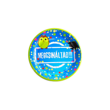 Megcsináltad! Baglyos papírtányér ballagásra - 6 db / csomag party kellék