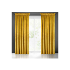  Melanie bársony sötétítő függöny Mustársárga 140x270 cm lakástextília