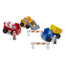  Melissa &amp;amp; Doug Fa jármű, Építkezés és munkagépek autópálya és játékautó