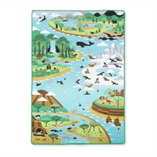 Melissa &amp;amp; Doug, játszószőnyeg 200x150 cm, állatok élőhelyei játszószőnyeg