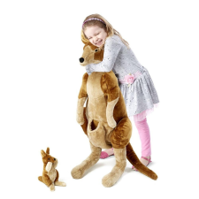  Melissa &amp;amp; Doug Óriás plüss, Kenguru mama és baba plüssfigura
