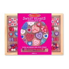 Melissa & Doug Fa gyöngy szett - szívecskék kreatív és készségfejlesztő