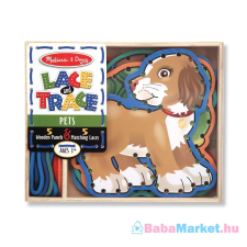 Melissa &amp; Doug - Fa Készségfejlesztő Játék, Fűzős Kis Kedvencek készségfejlesztő