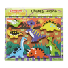 Melissa &amp; Doug Fa készségfejlesztő játék, Könnyen megfogható puzzle, dínók