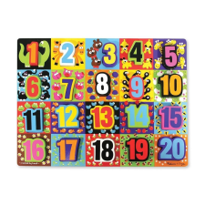 Melissa & Doug Fa készségfejlesztő játék, Óriás puzzle, számok kreatív és készségfejlesztő
