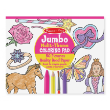 Melissa & Doug Kreatív játék, Jumbo színező, pink kreatív és készségfejlesztő