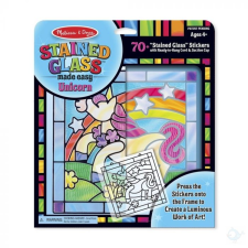 Melissa & Doug Kreatív játék, Ólomüveg képkészítő készlet, unikornis kreatív és készségfejlesztő