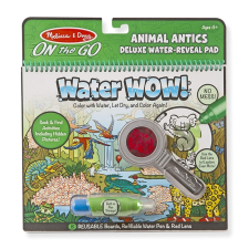 Melissa & Doug KREATÍV JÁTÉK, RAJZOLÁS VÍZZEL DELUXE, ÁLLATI BOHÓCSÁGOK kreatív és készségfejlesztő