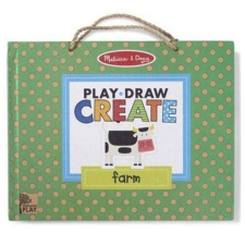 Melissa & Doug Letörölhető rajz- és mágneses játékkészlet - Farm kreatív és készségfejlesztő