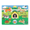 Melissa &amp; Doug Melissa &amp;amp; Doug Fa készségfejlesztő játék, háziállatok puzzle