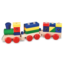 Melissa & Doug Egymásra rakható fa árokcsomó kreatív és készségfejlesztő